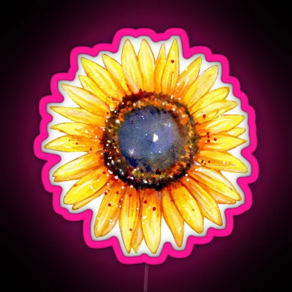 Sunflower Burst RGB Neon Sign