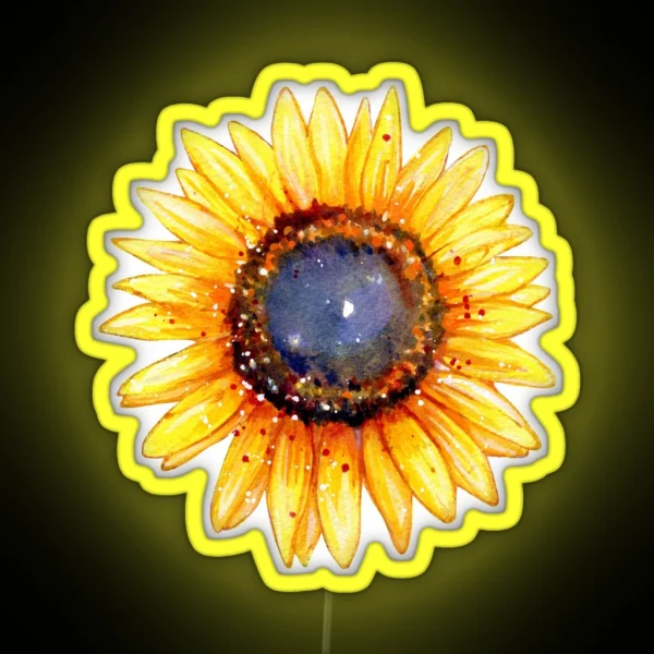 Sunflower Burst RGB Neon Sign