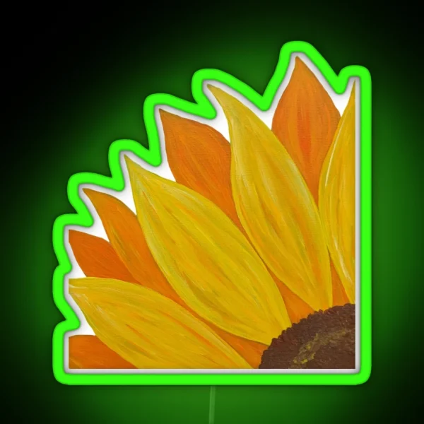 Sunflower Painting RGB Neon Sign