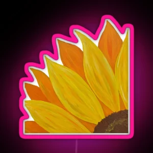 Sunflower Painting RGB Neon Sign