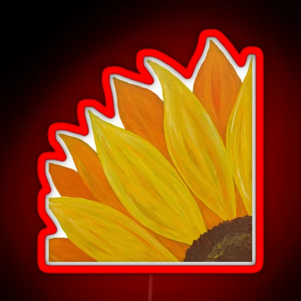 Sunflower Painting RGB Neon Sign