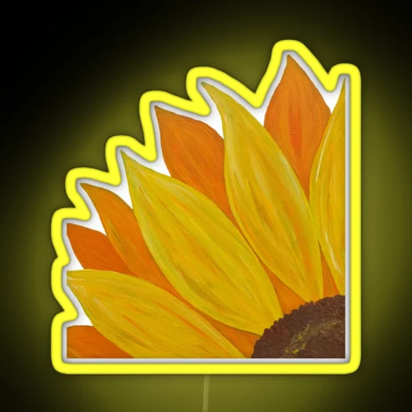 Sunflower Painting RGB Neon Sign