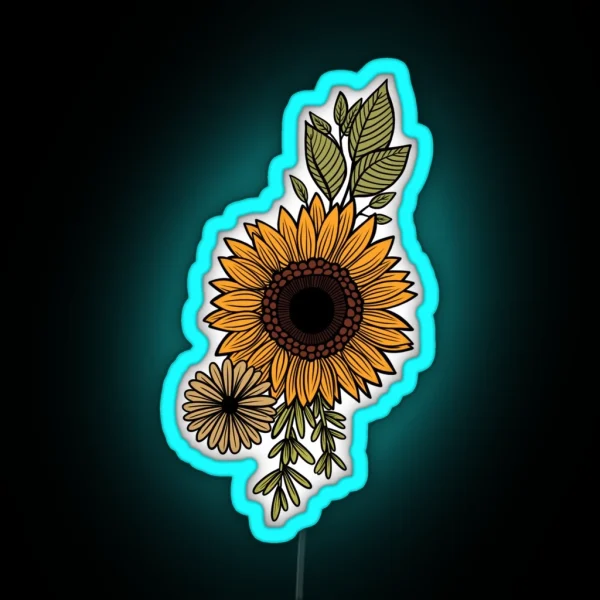 Sunflower RGB Neon Sign