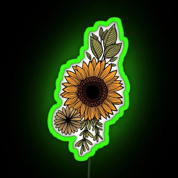Sunflower RGB Neon Sign