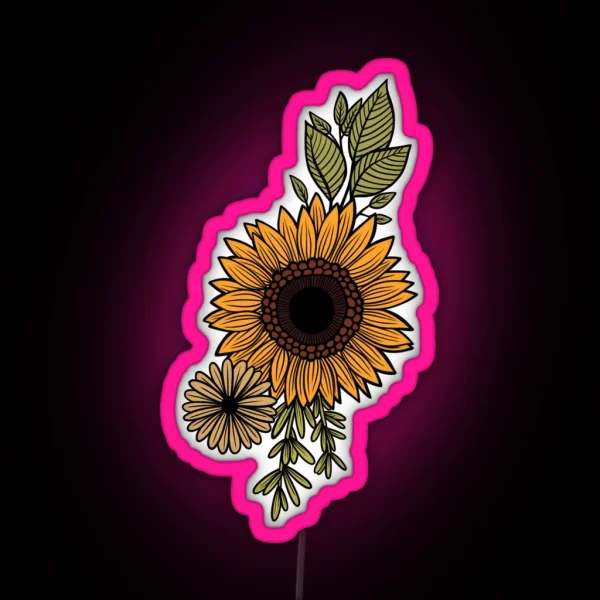 Sunflower RGB Neon Sign