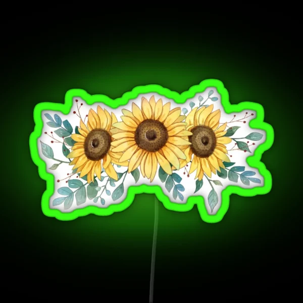 Sunflower RGB Neon Sign
