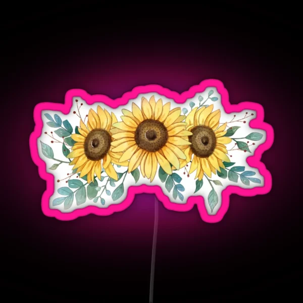 Sunflower RGB Neon Sign