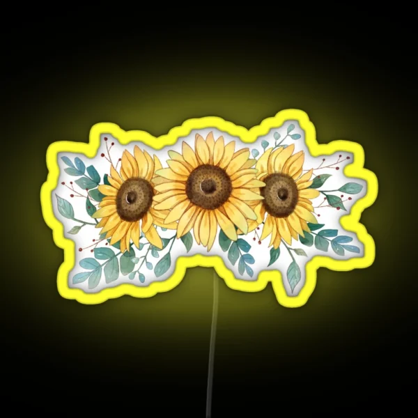 Sunflower RGB Neon Sign