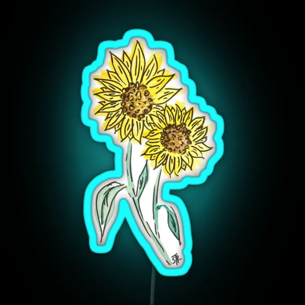 Sunflower RGB Neon Sign