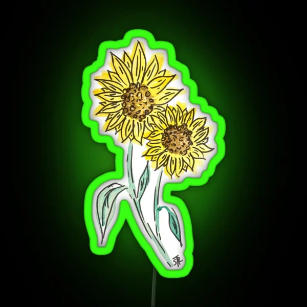 Sunflower RGB Neon Sign