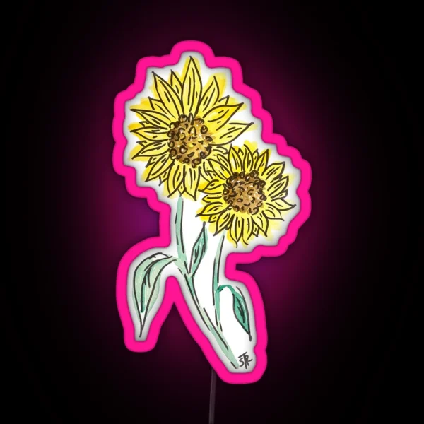 Sunflower RGB Neon Sign