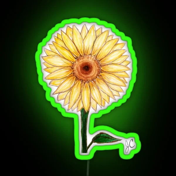 Sunflower RGB Neon Sign