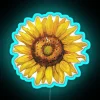 Vibrant Sunflower LED Neon Sign for Home Decor and Ambiance