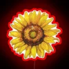Brighten up your space with vibrant sunflower neon wall decoration