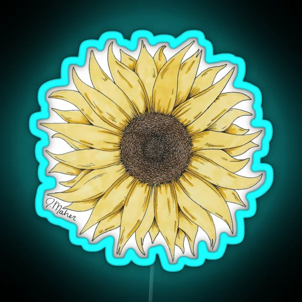 Sunflower RGB Neon Sign