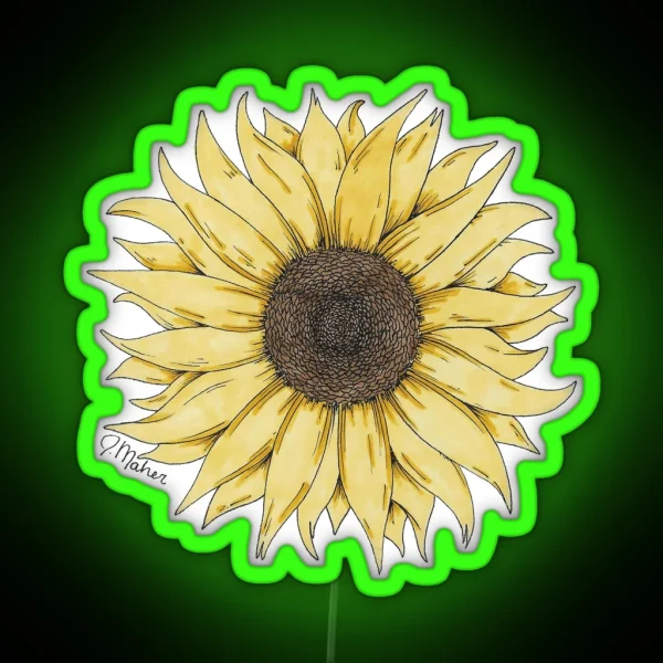 Sunflower RGB Neon Sign