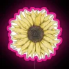 RGB LED illuminated sunflower wall decor art home decoration lighted