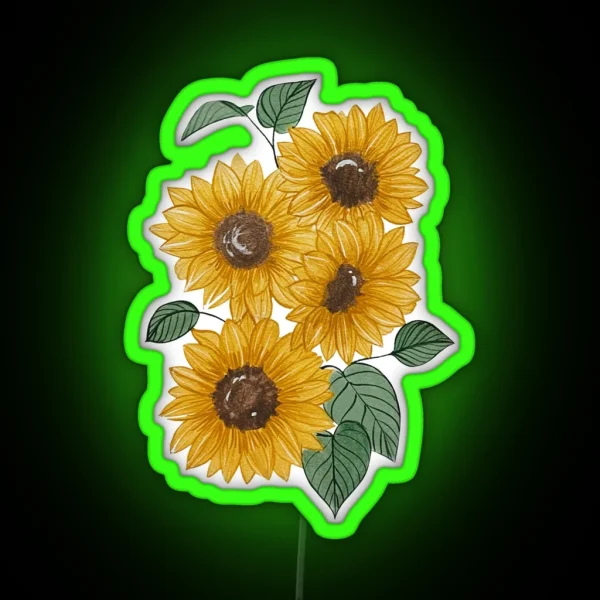 Sunflower RGB Neon Sign