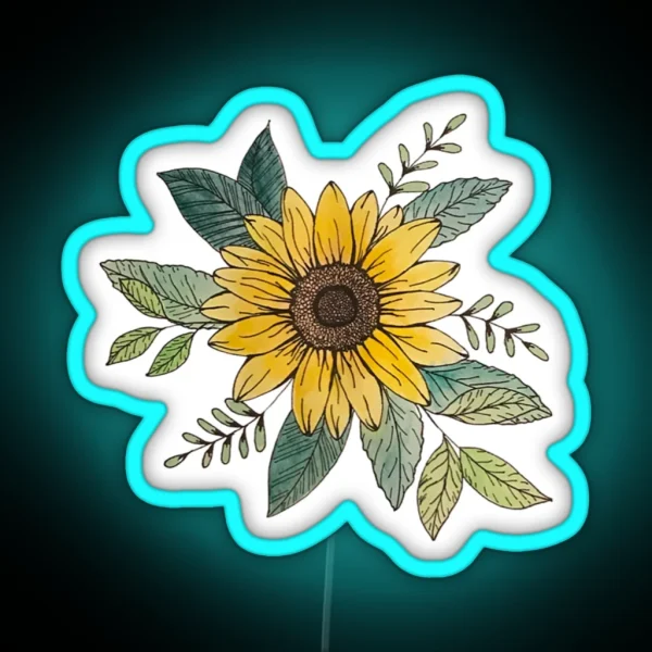 Sunflower RGB Neon Sign