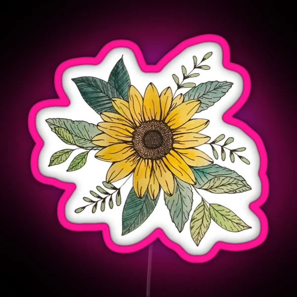 Sunflower RGB Neon Sign