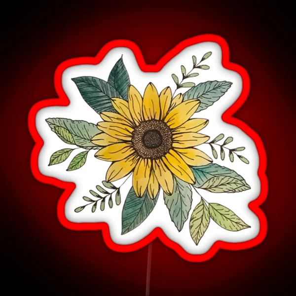 Sunflower RGB Neon Sign