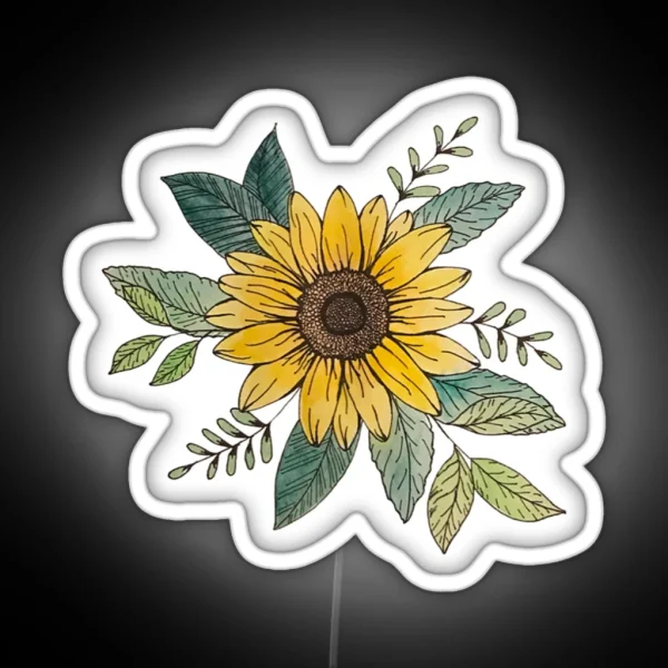 Sunflower RGB Neon Sign