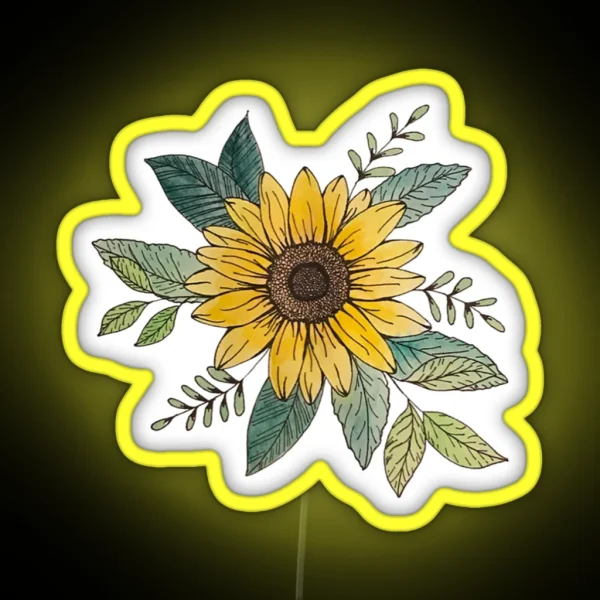 Sunflower RGB Neon Sign