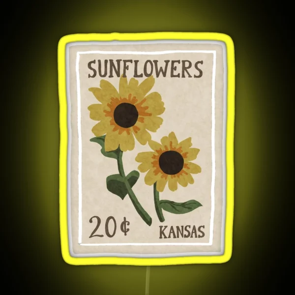 Sunflower Seeds RGB Neon Sign