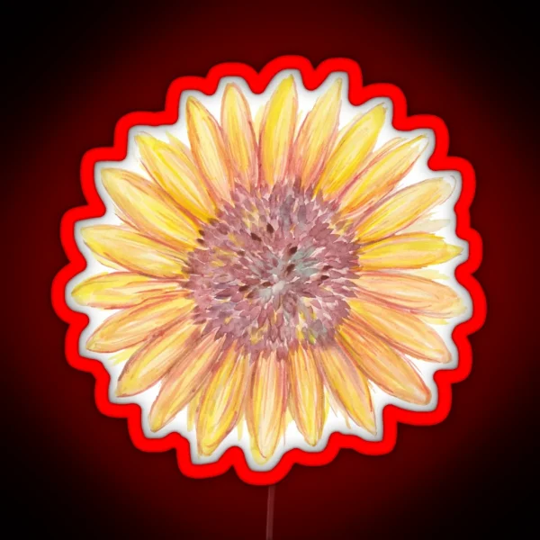 Sunflower Study RGB Neon Sign