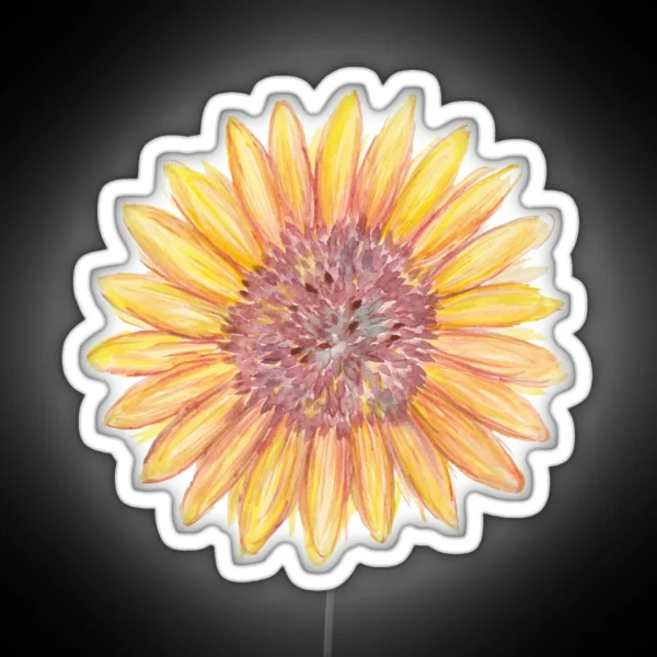 Sunflower Study RGB Neon Sign