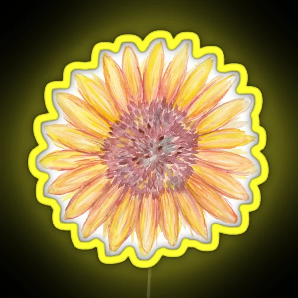 Sunflower Study RGB Neon Sign