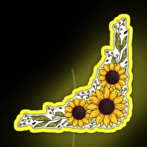 Sunflowers Inspired RGB Neon Sign