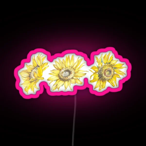 Sunflowers RGB Neon Sign
