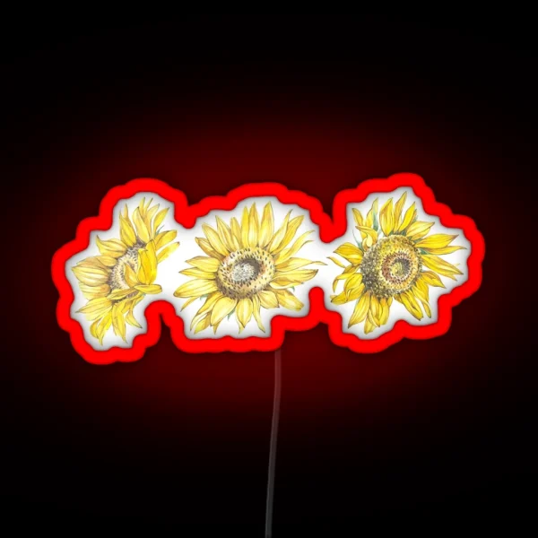 Sunflowers RGB Neon Sign