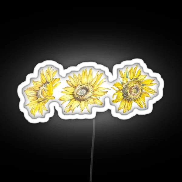 Sunflowers RGB Neon Sign