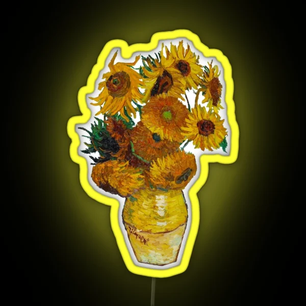 Sunflowers RGB Neon Sign