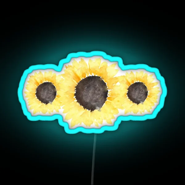 Sunflowers RGB Neon Sign