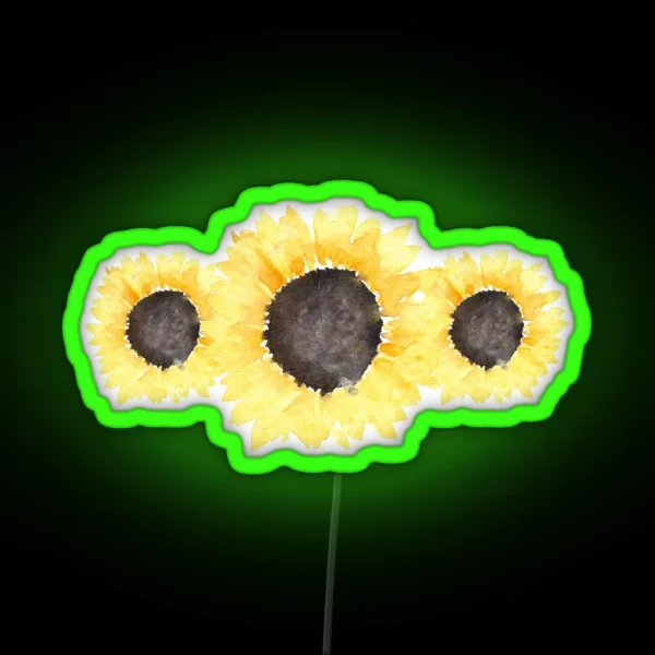 Sunflowers RGB Neon Sign