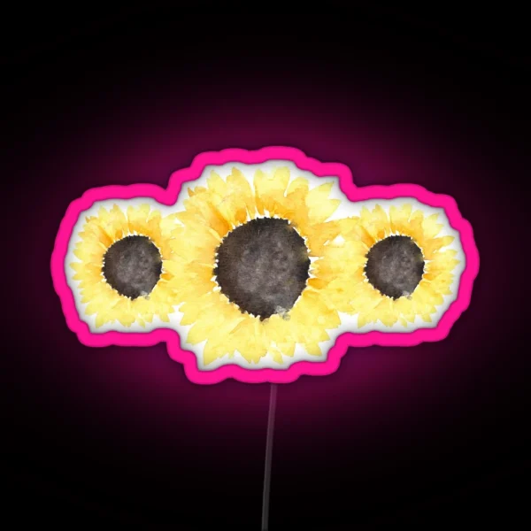 Sunflowers RGB Neon Sign