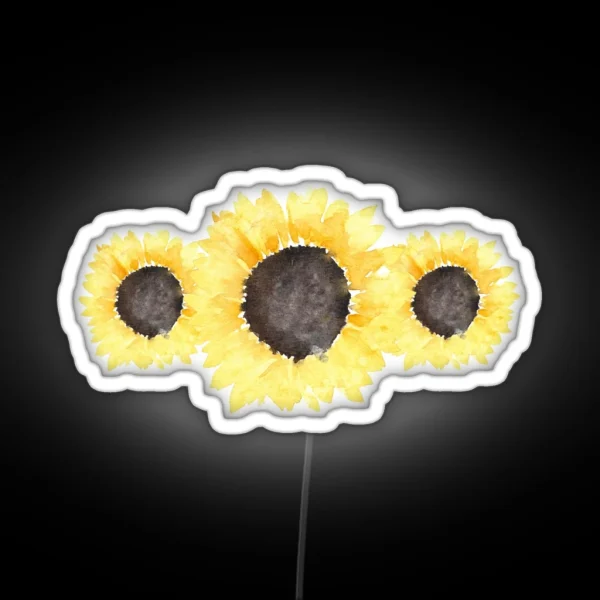 Sunflowers RGB Neon Sign