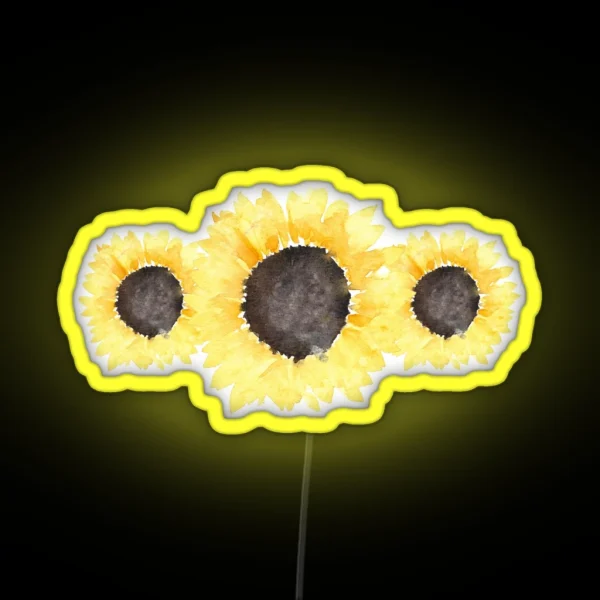 Sunflowers RGB Neon Sign