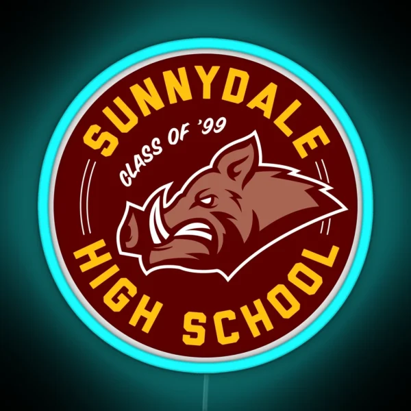 Sunnydale High School Buffy RGB Neon Sign