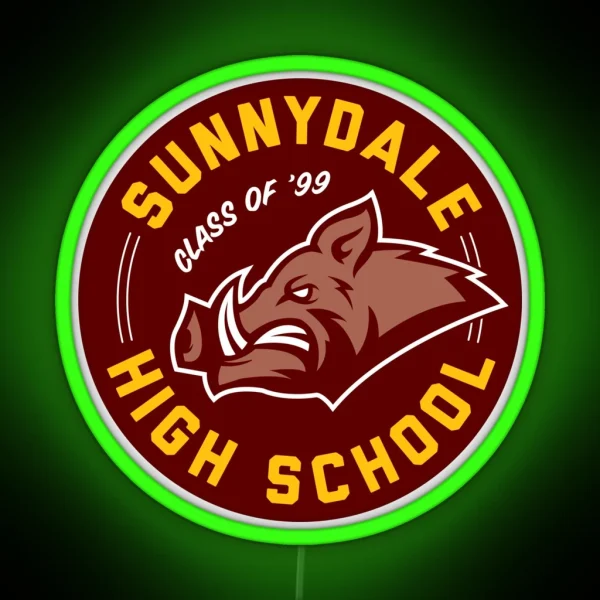 Sunnydale High School Buffy RGB Neon Sign