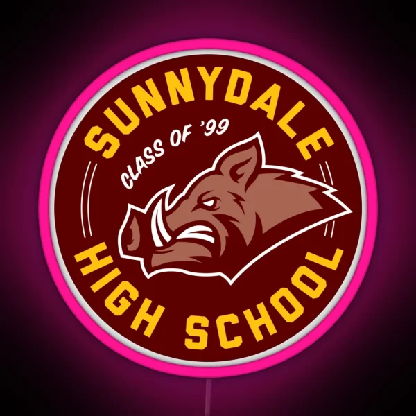 Sunnydale High School Buffy RGB Neon Sign