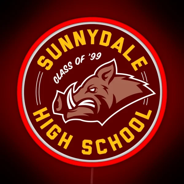 Sunnydale High School Buffy RGB Neon Sign