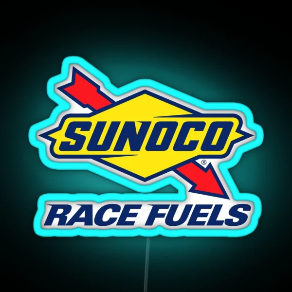 Sunoco Lubricant Fuels Racing Equipment RGB Neon Sign