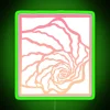 Vibrant sunset inspired shell design neon light wall decor