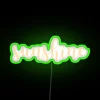 Vibrant colorful neon sign that brightens up any room instantly