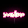 Modern colorful vibrant RGB LED display sign lighting ambiance enhancer