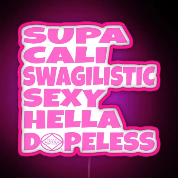 Supa Hella Dopeless Narcotics Anonymous Gifts NA AA RGB Neon Sign